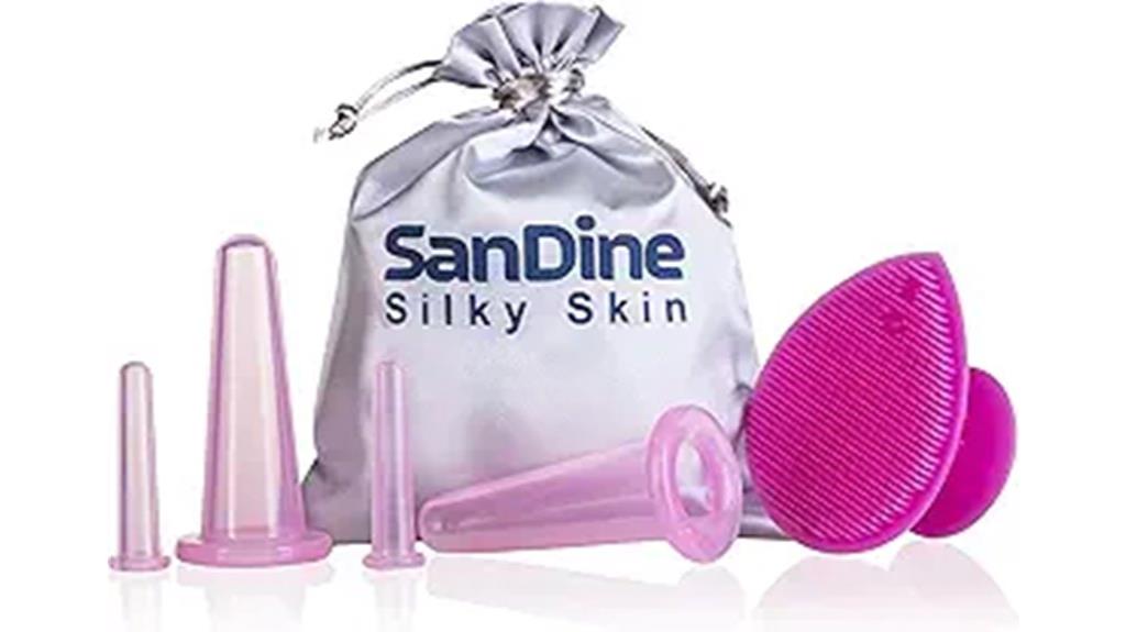 pink sandine cupping sets