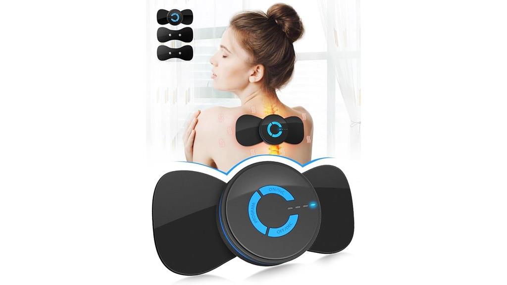 portable black microcurrent massager