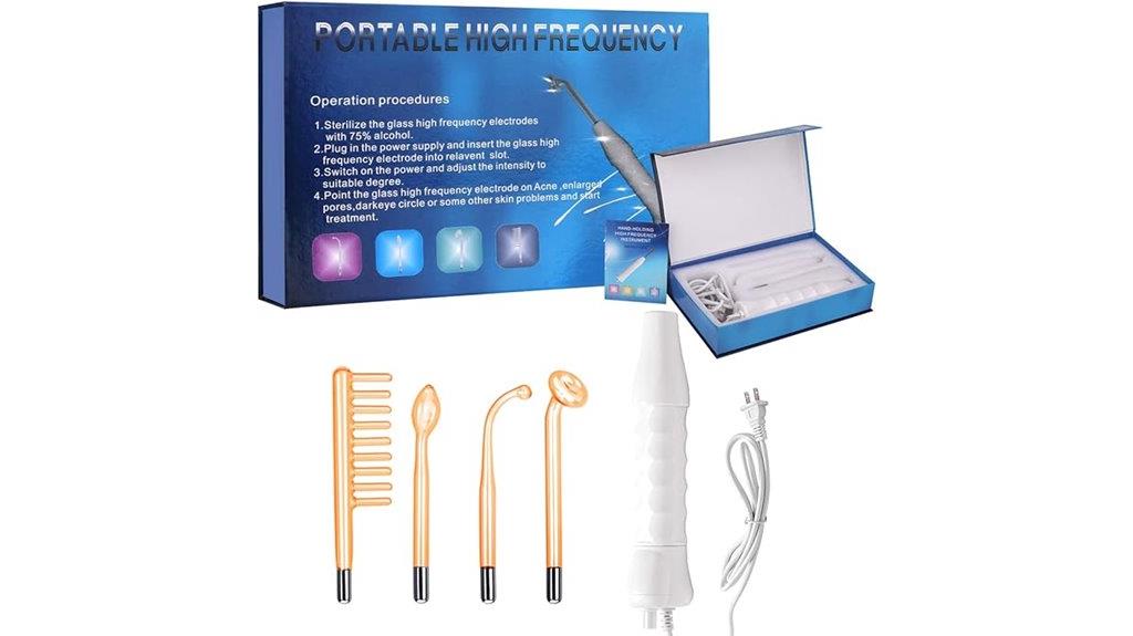 portable high frequency skin wand