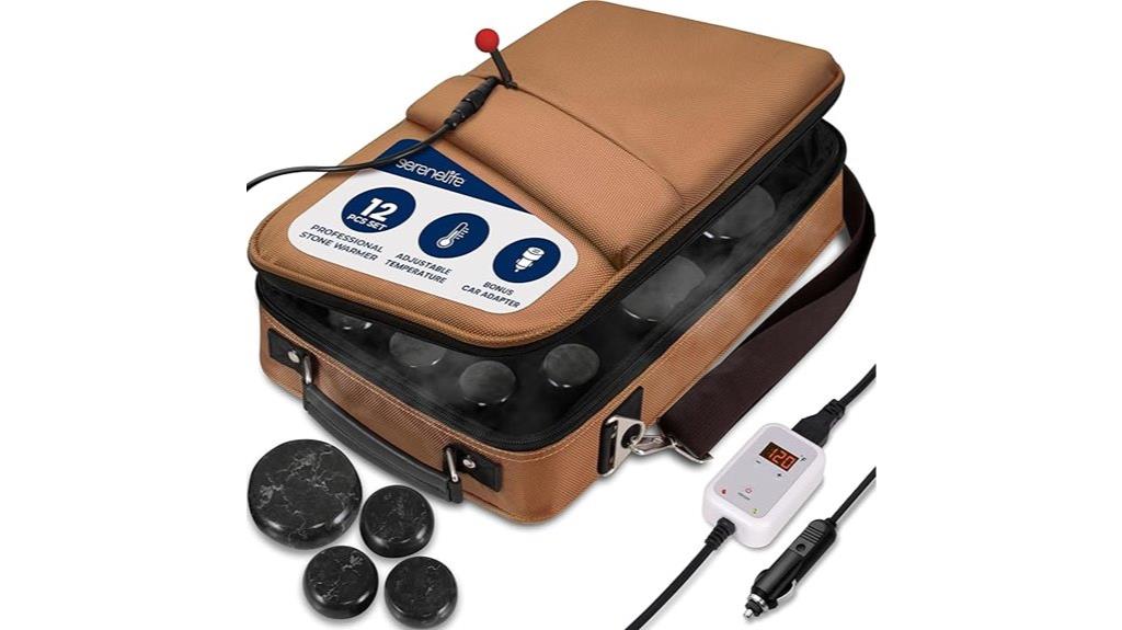 portable massage stone warmer