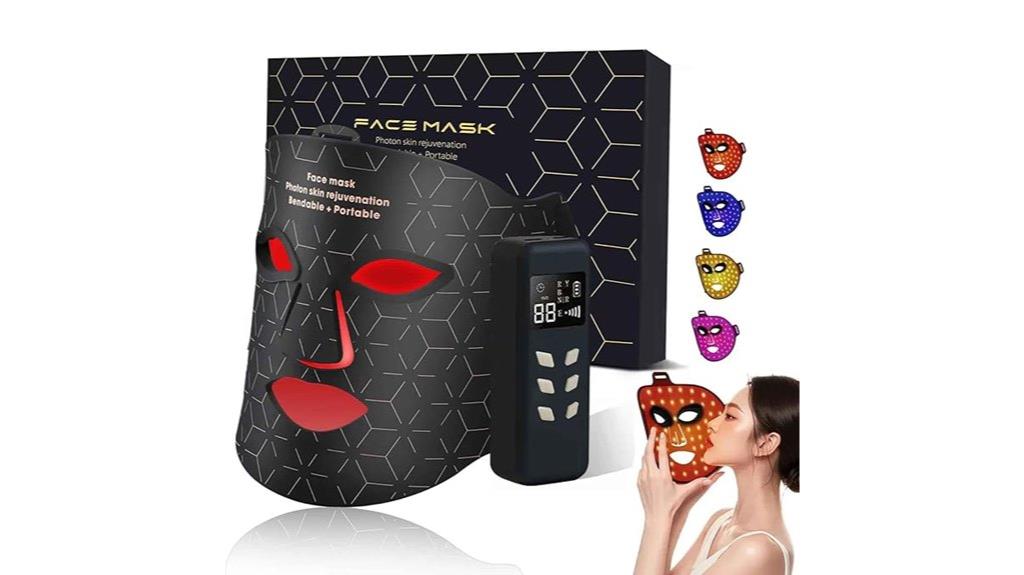 rechargeable infrared blue mask