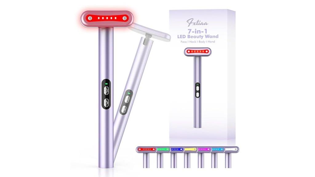 red and blue facial wand