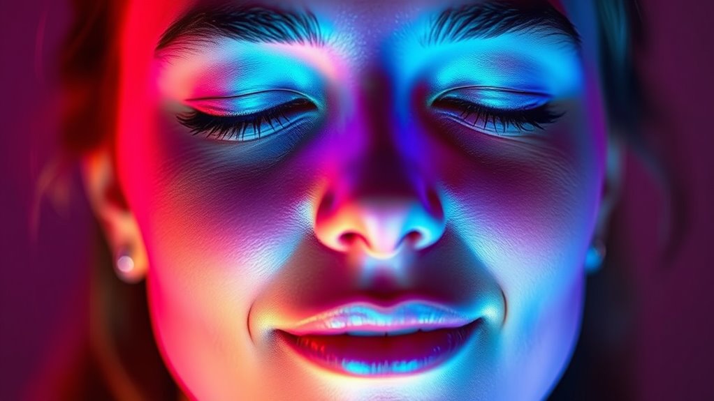 red and blue light benefits