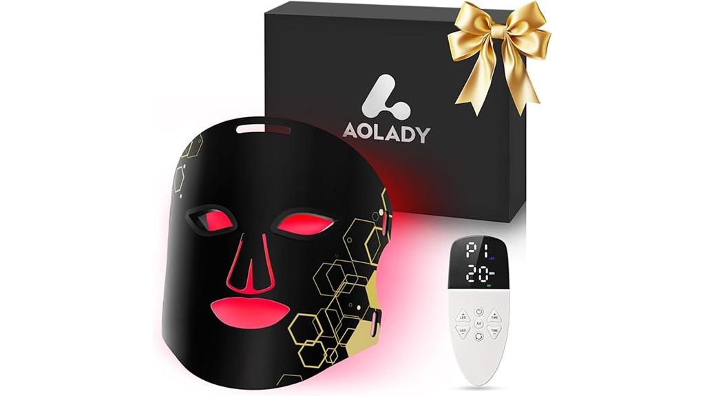 red light face mask