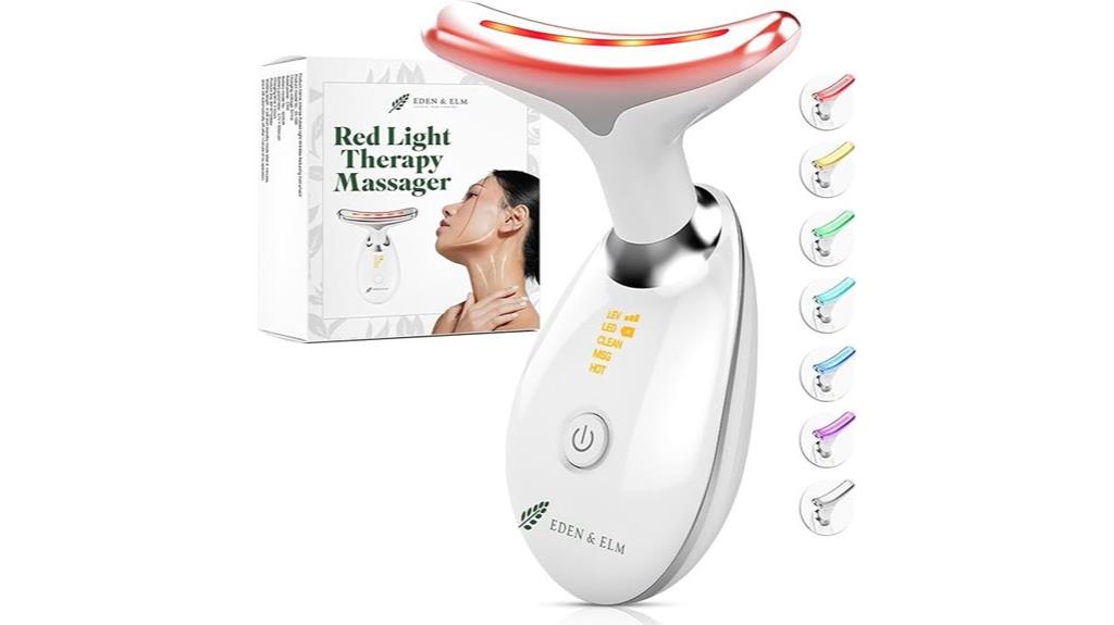 red light face massager