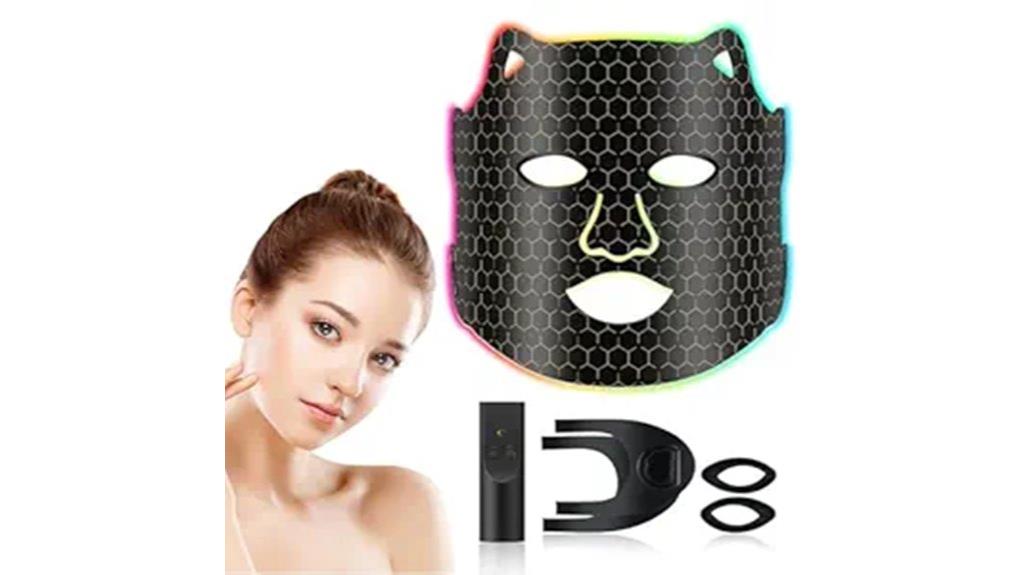 red light facial mask