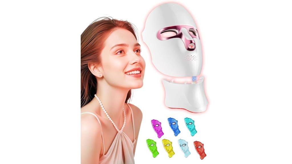 red light facial mask