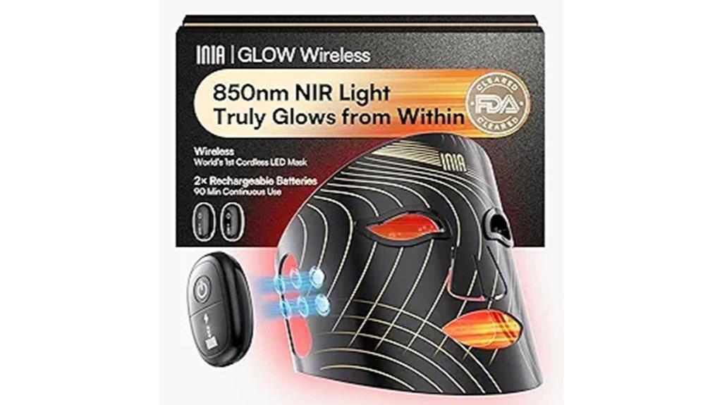 red light facial mask