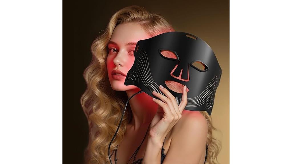 red light mask remote
