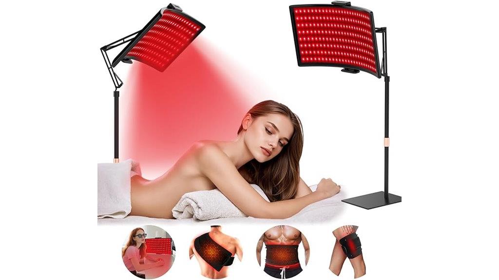red light therapy stand