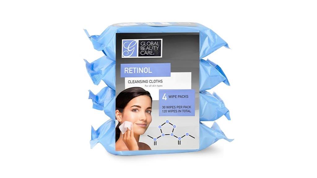 retinol facial cleansing wipes