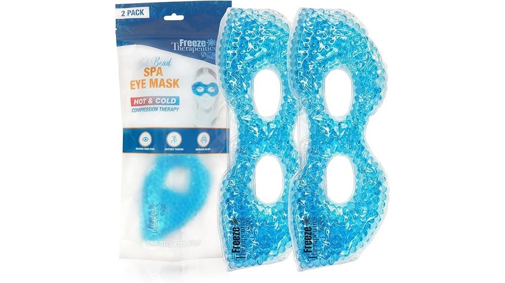 reusable therapeutic spa gel masks
