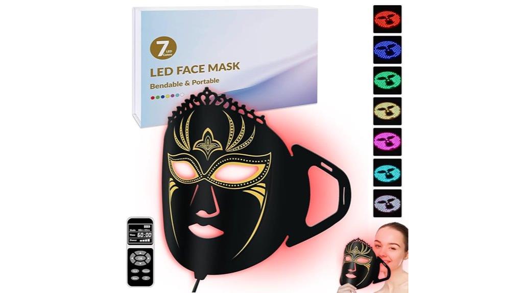 seven color led facial mask