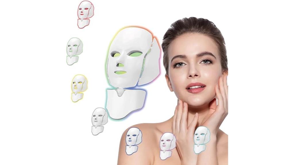 seven color led facial mask