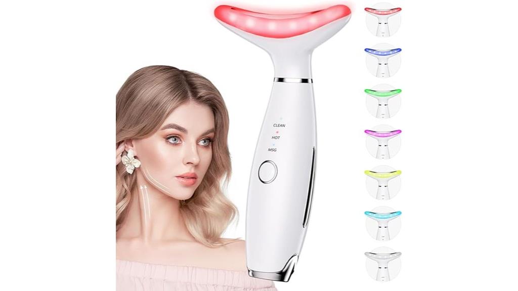 seven color light facial massager