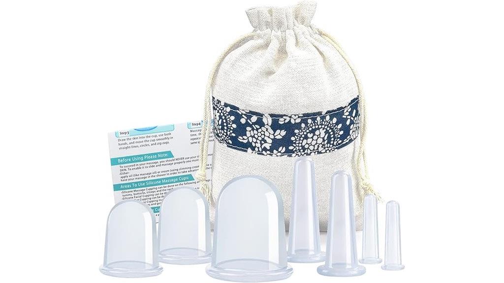 seven piece silicone cupping set