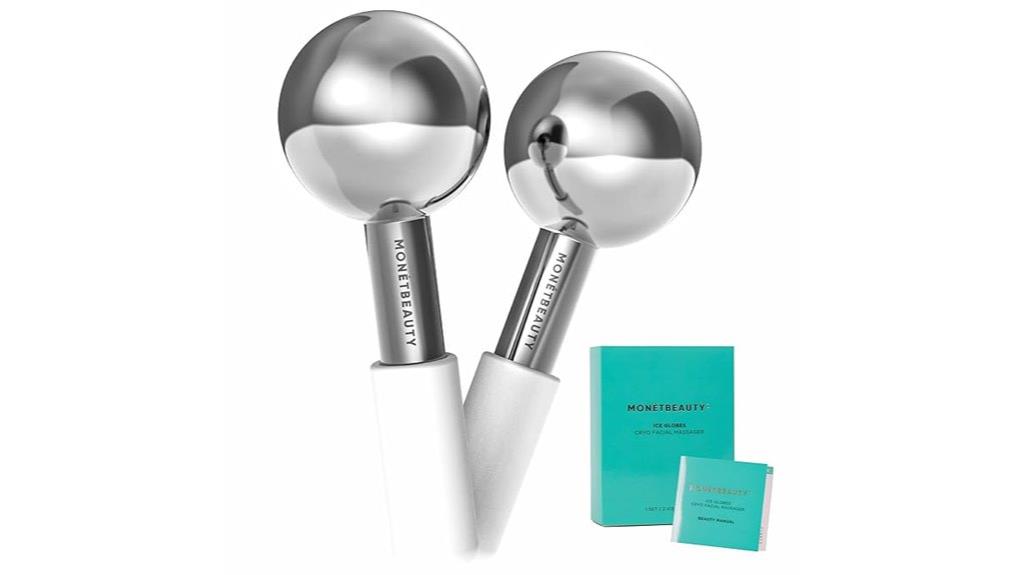 silver stainless steel globes