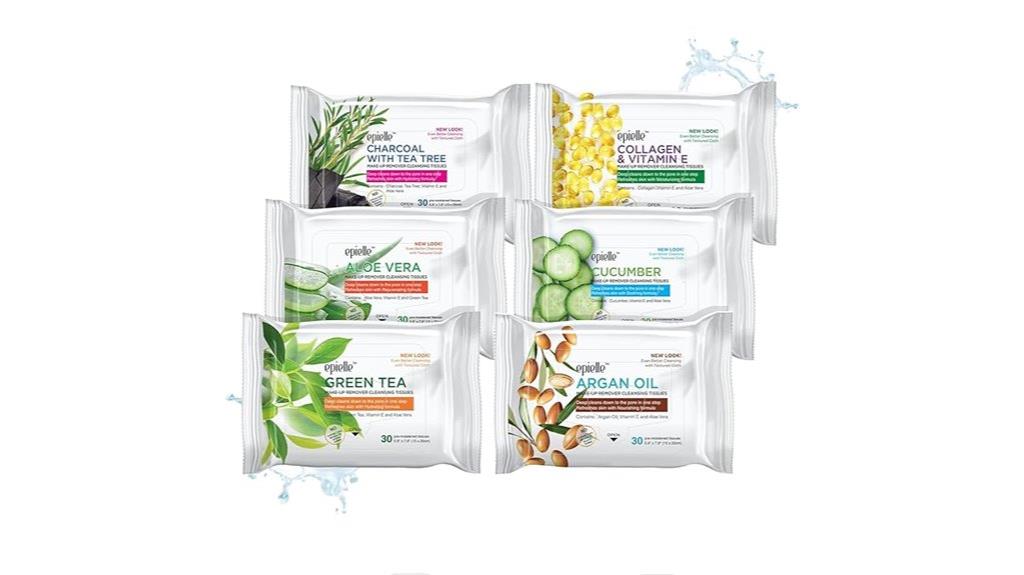 six pack makeup removal wipes