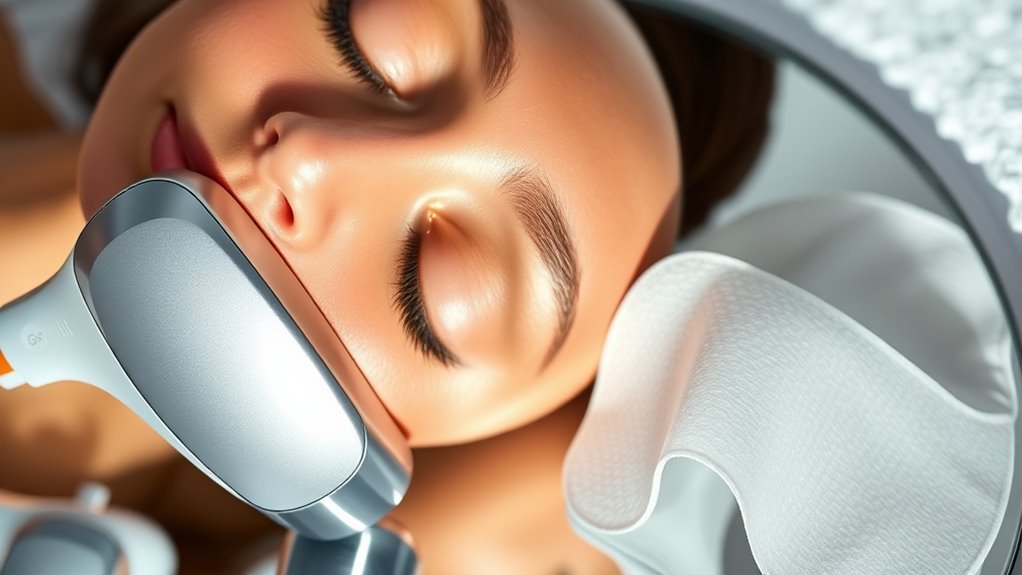 skincare mask and rf interactions