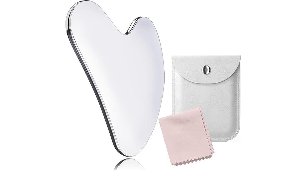 stainless steel facial gua sha