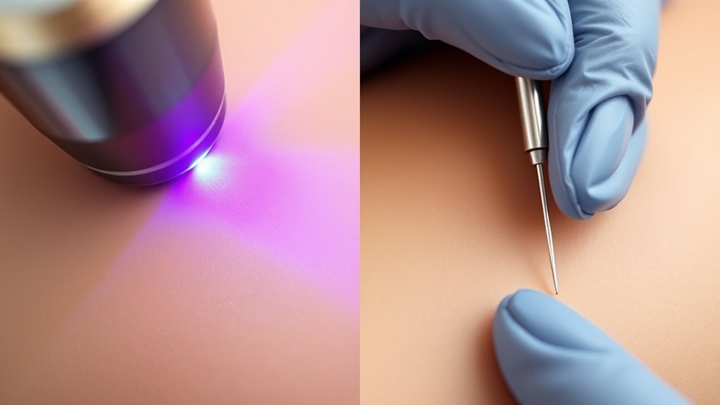 targeted follicle destruction process