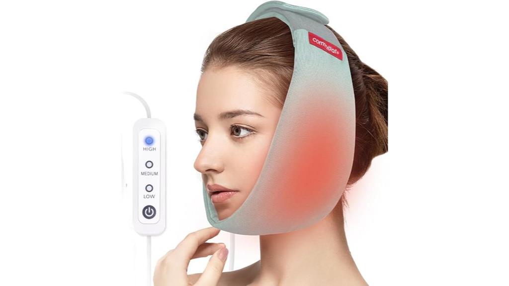 tmj jaw heat wrap