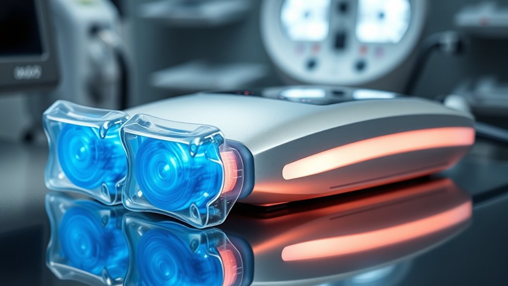 top laser devices with cooling