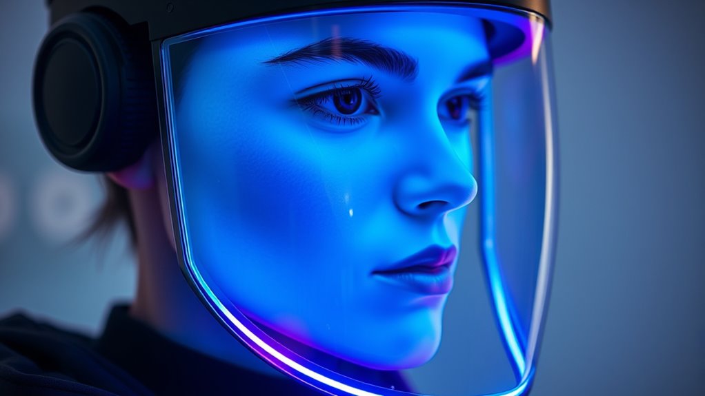 top led face shields