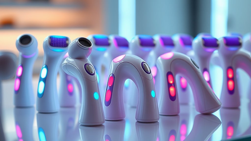 top led facial massagers