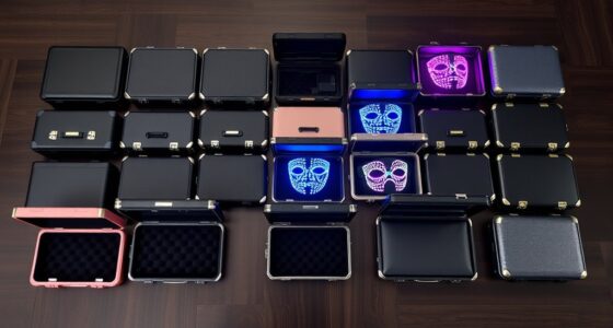 top led mask cases