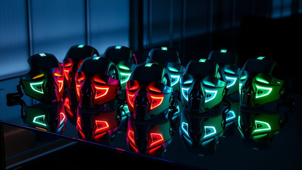 top led masks with batteries