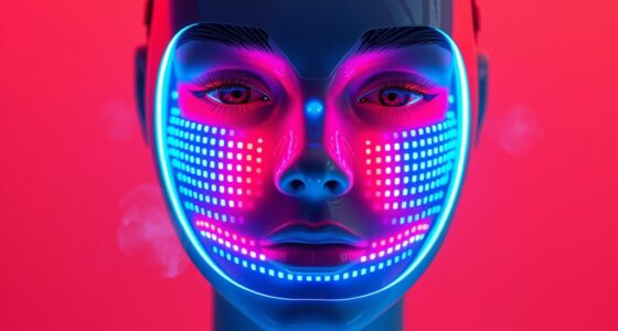 top led masks with cooling
