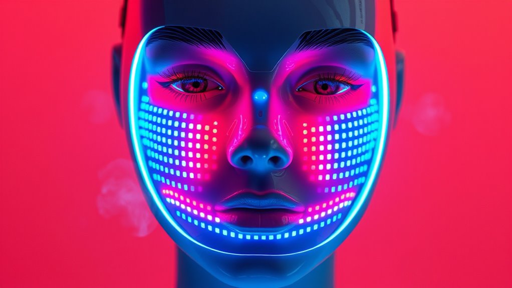 top led masks with cooling