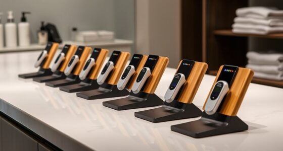 top microcurrent device stands