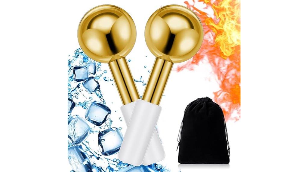two face ice globes