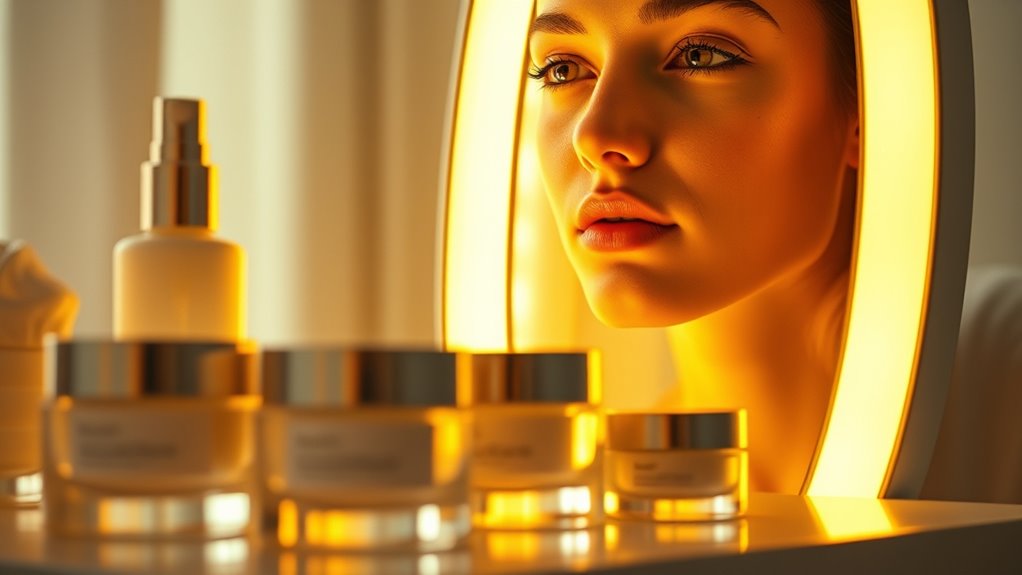 use consistent yellow led therapy