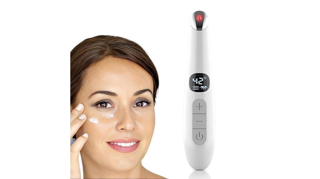 vibrating red light eye massager