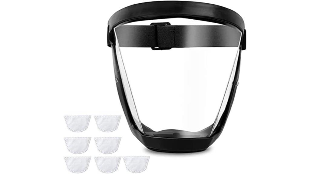 weed wacking face shield