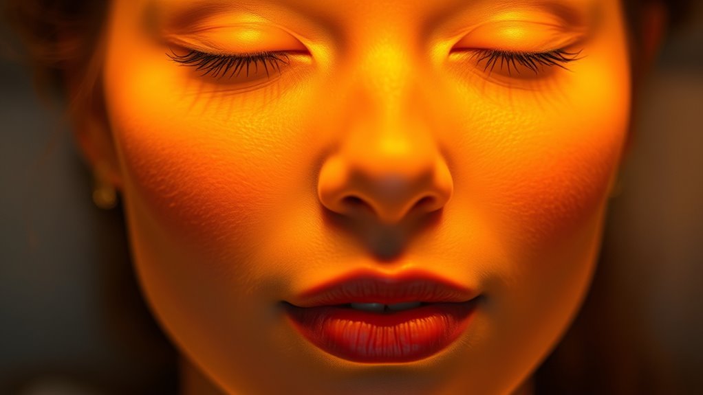yellow led promotes skin health