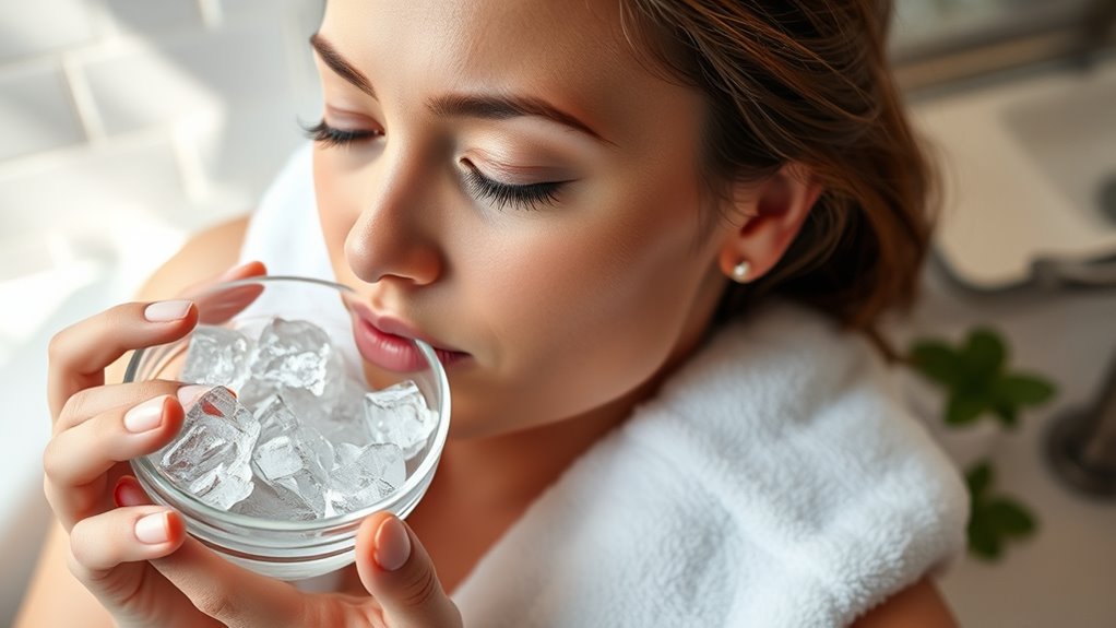 create frozen facial treatment