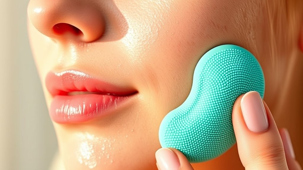 gentle circular scrubbing technique