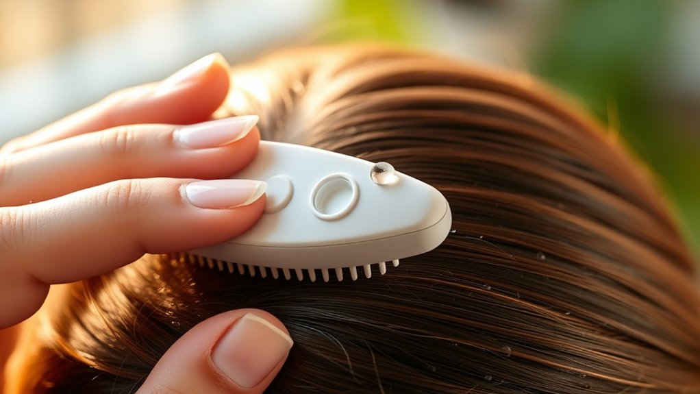 gentle consistent scalp massage