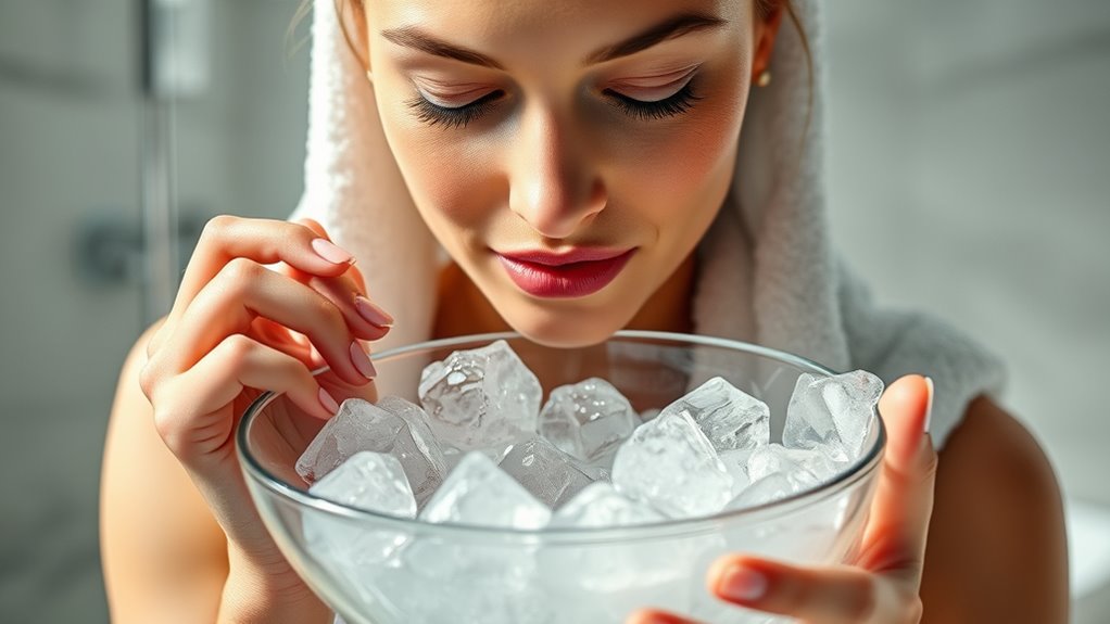 ice facial skin revitalization