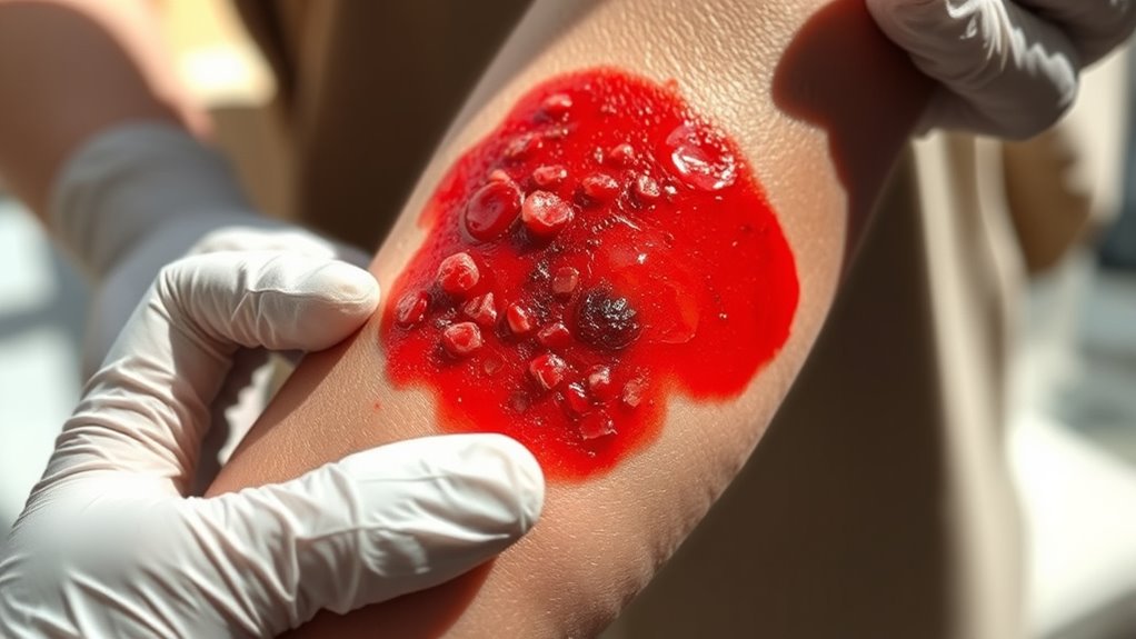 laser burn first aid