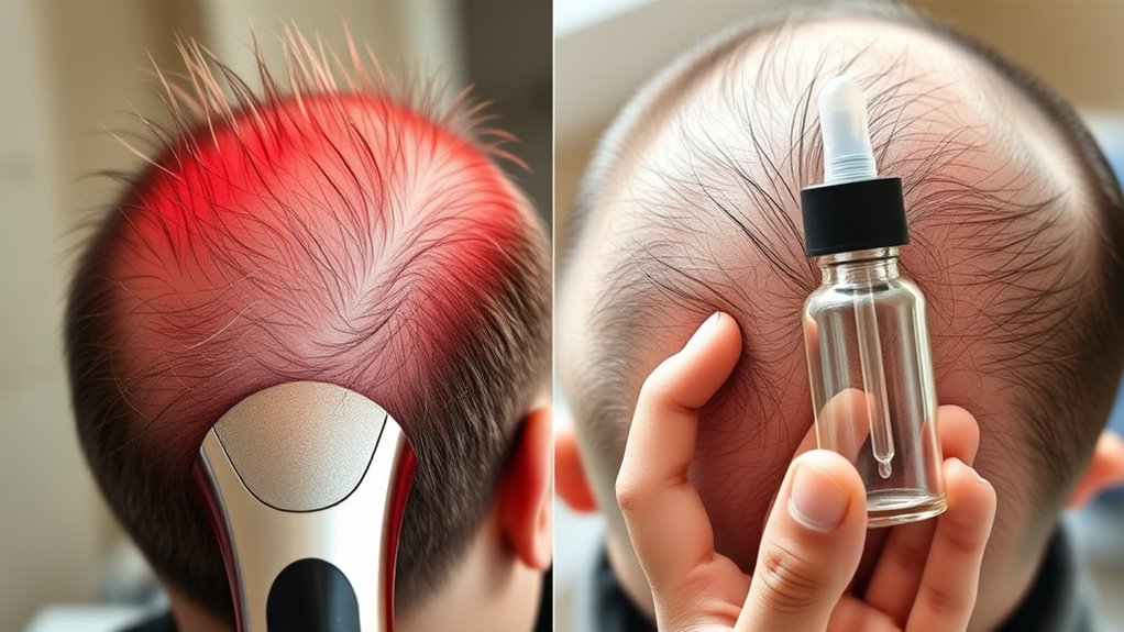 laser therapy vs minoxidil