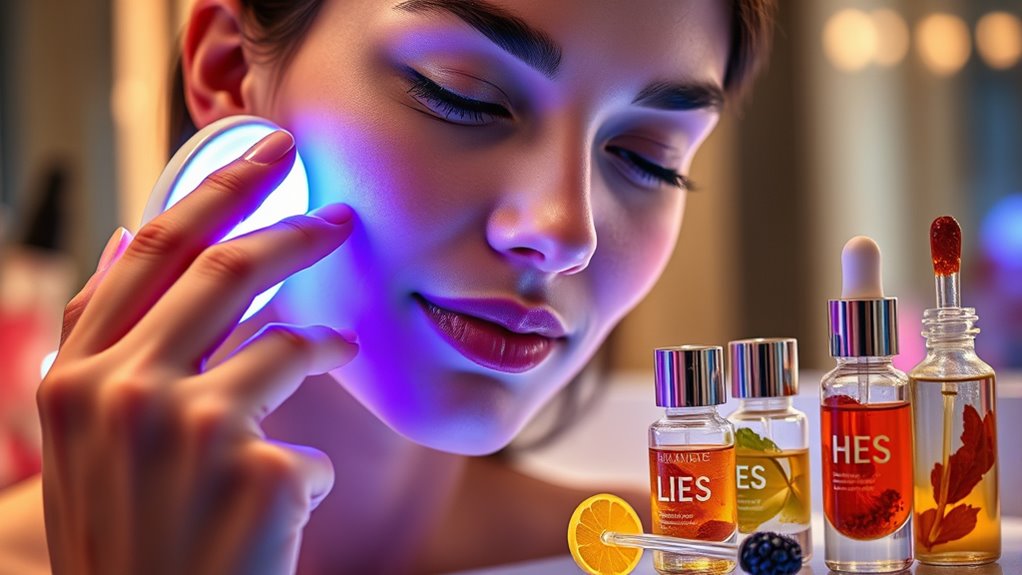 led and topical skincare