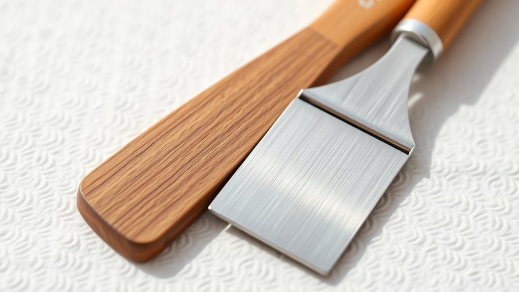 wooden vs metal scrapers