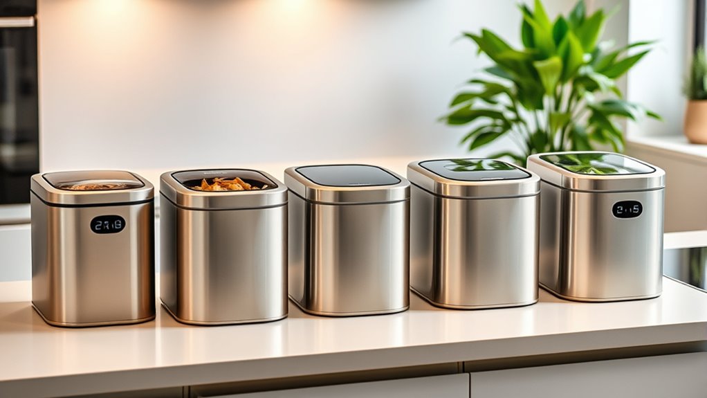 top electric kitchen compost bins