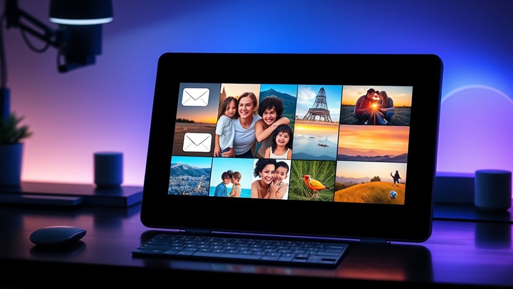top email enabled digital frames