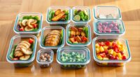 top glass food storage